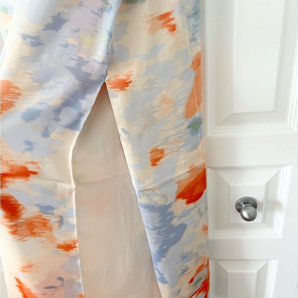 Abercrombie and Fitch Strapless Orange and Cream Dress - Picture 4 of 10